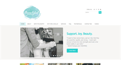 Desktop Screenshot of beautifuljourneybirthservices.com